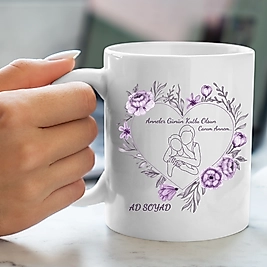Anneler günü özel yazılı kupa bardak